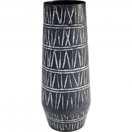 Vase Scribble black and white 43cm Kare Design