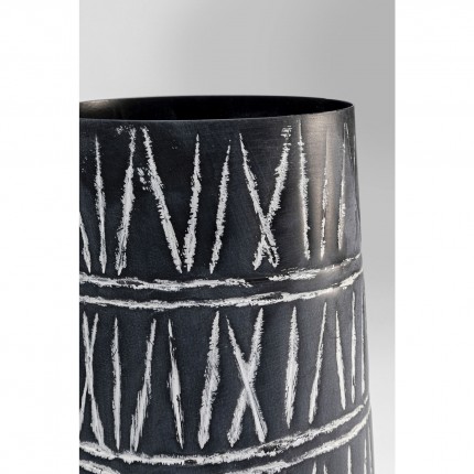 Vase Scribble black and white 43cm Kare Design