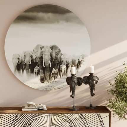 Wandfoto Olifantenwandeling 120cm Kare Design