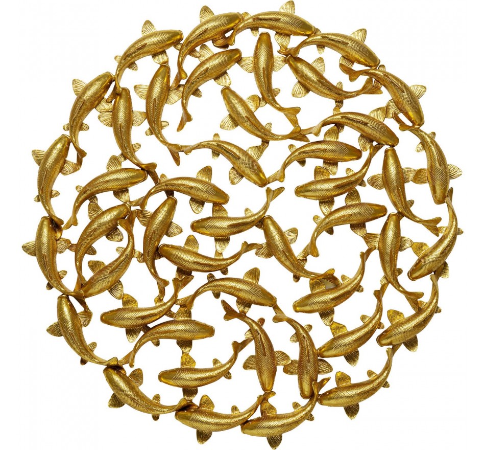 Wall Decoration fish koi gold XL 160cm Kare Design