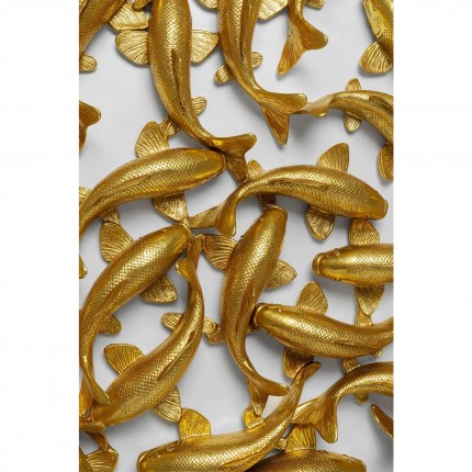 Wall Decoration fish koi gold XL 160cm Kare Design