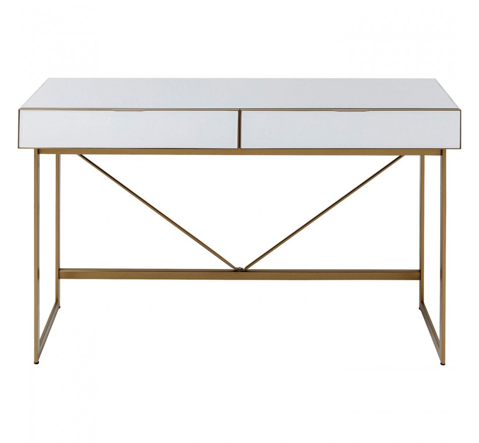 Desk Soran gold 120x50cm Kare Design