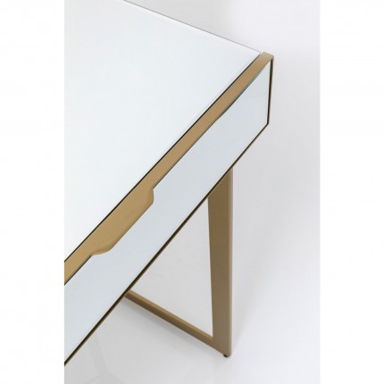Desk Soran gold 120x50cm Kare Design