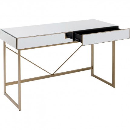 Desk Soran gold 120x50cm Kare Design