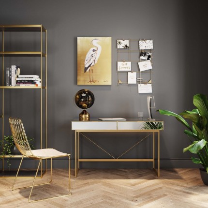 Bureau Soran goud 120x50cm Kare Design