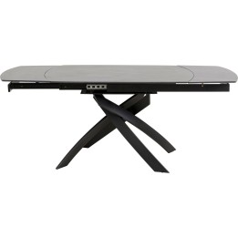 Table à rallonges Twist 180x90cm noire Kare Design