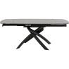 Table à rallonges Twist 180x90cm noire Kare Design