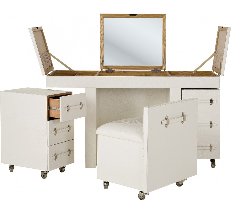 Make-up station Diva croco white Kare Design