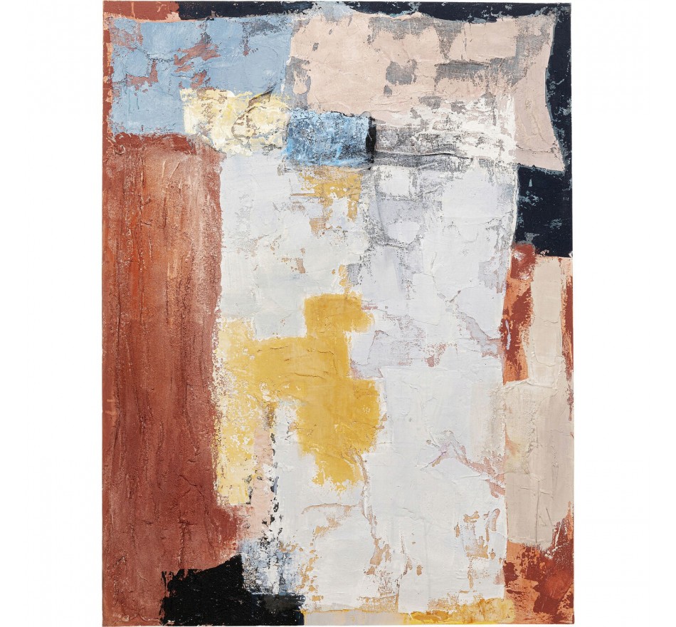 Peinture Art Splash orange 90x120cm Kare Design