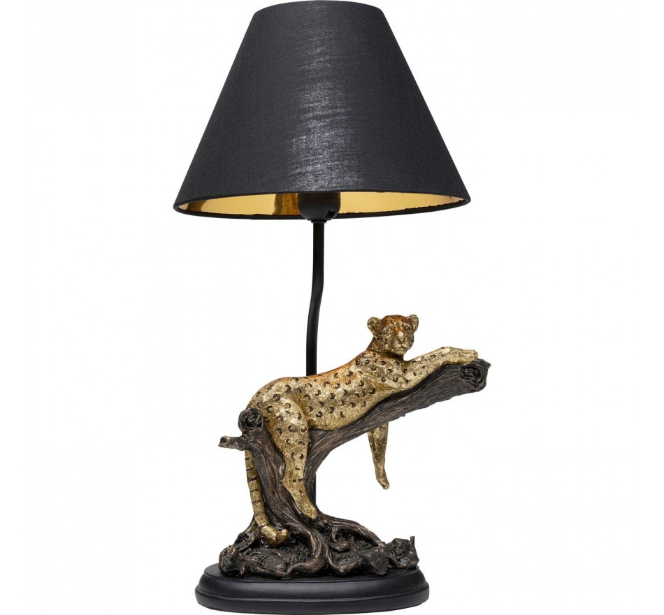 Tafellamp liggende luipaard Kare Design