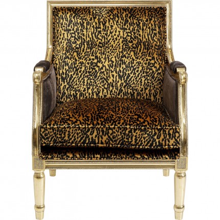 Armchair Regency leopard Kare Design