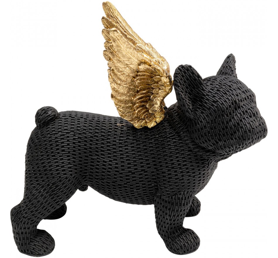 Woonaccessoires Engel Puppy zwart en goud Kare Design