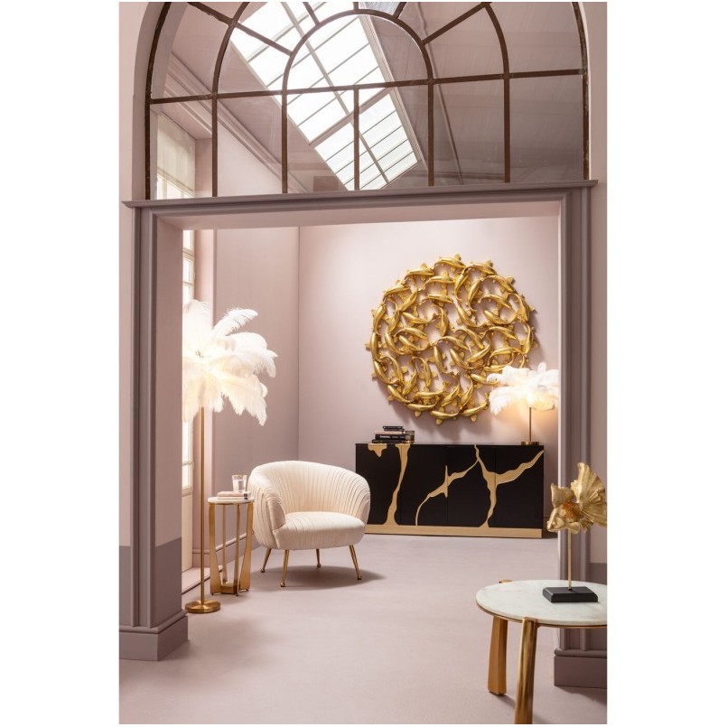 Déco murale carpes koï dorées XL 160cm Kare Design