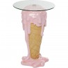 Table de bar glace rose 48cm Kare Design