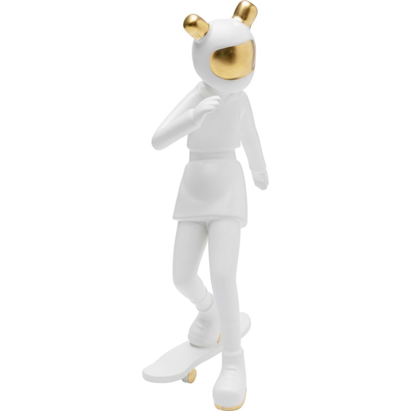 Figurine décorative Skating Astronaut blanc
