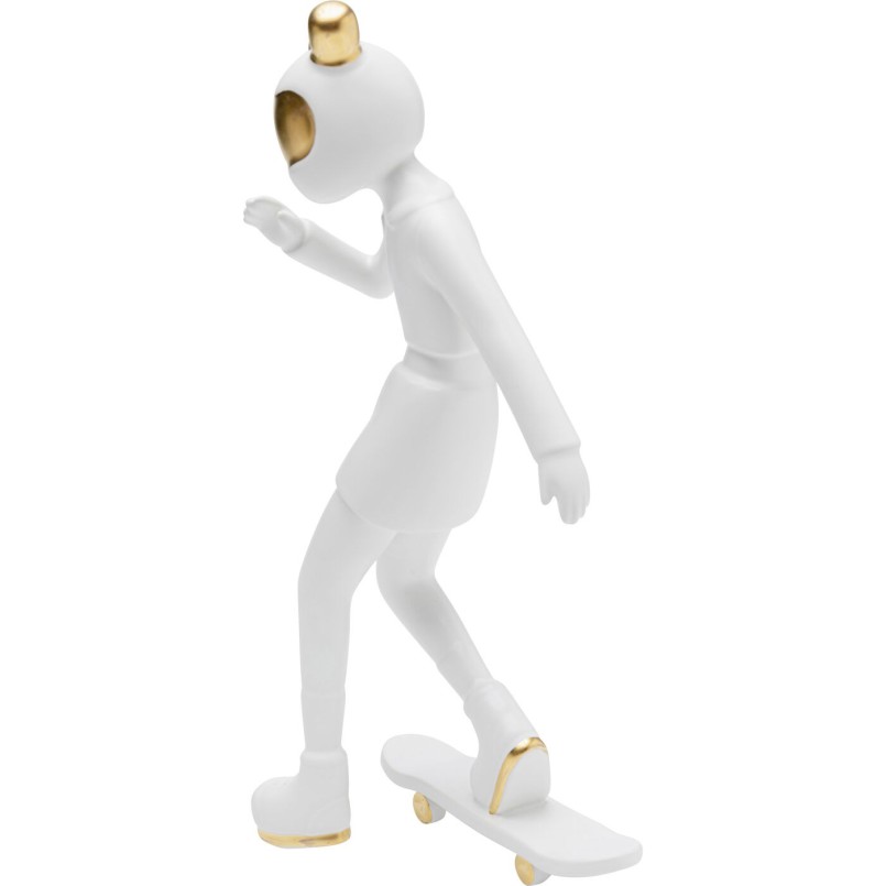 Figurine décorative Skating Astronaut blanc