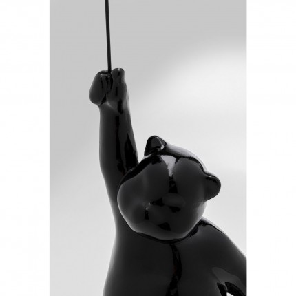 Decoratie zwarte beer ballon Kare Design