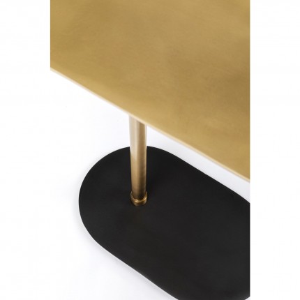 Bijzettafel Slide zwart en goud Kare Design