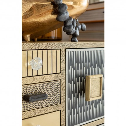 Ladekast Chalet 13 lades goud Kare Design