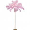 Lampadaire plumes 165cm rose Kare Design