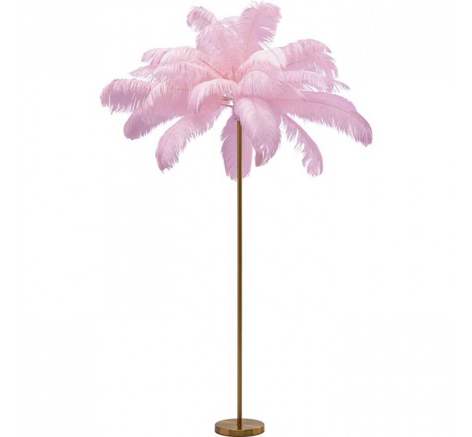 Floor Lamp Feather 165cm pink Kare Design