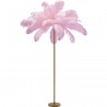 Lampadaire plumes 165cm rose Kare Design
