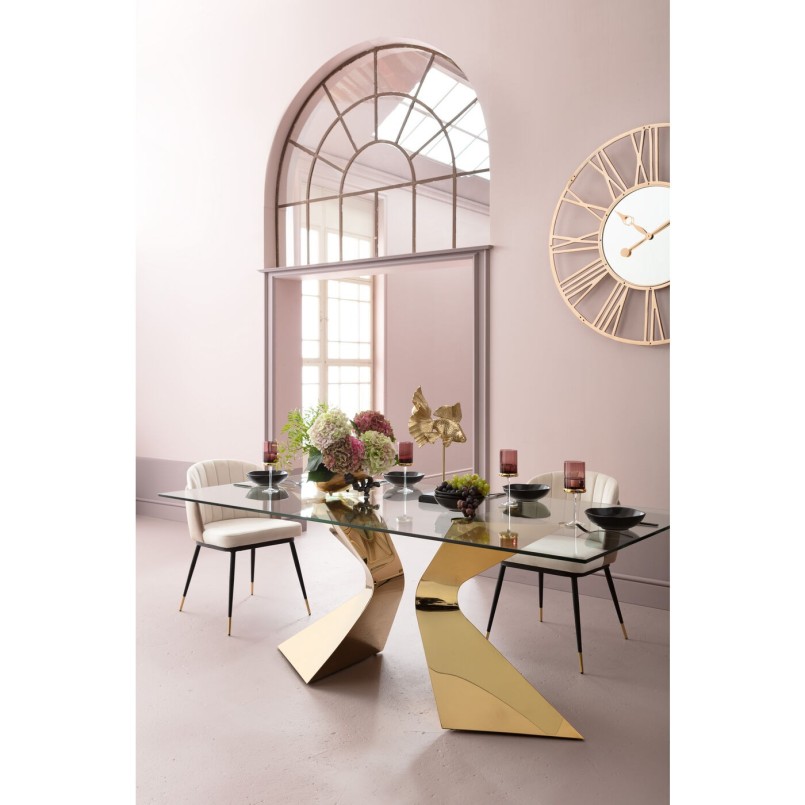 Table Gloria Gold 200x100cm Kare Design