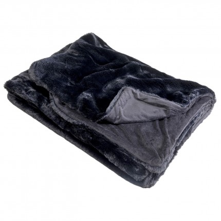 Blanket black 140x200cm Kare Design