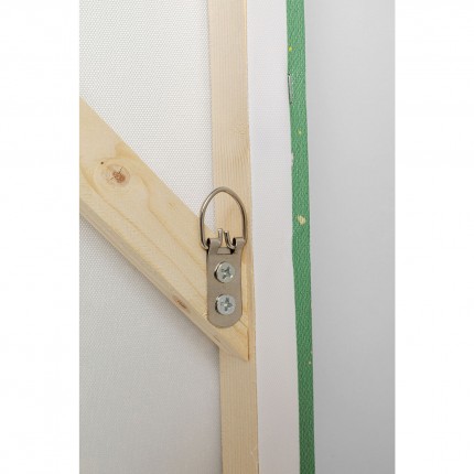 Picture Touched Flower Boat 80x100cm green and yellow Kare Design