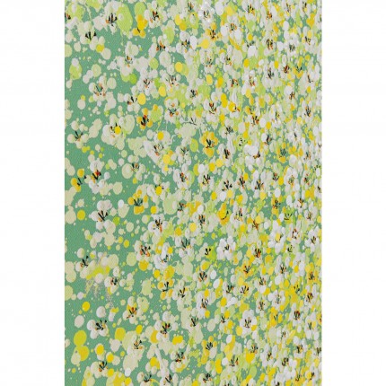 Picture Touched Flower Boat green and yellow 120x160cm Kare Design