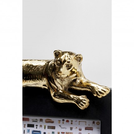 Picture frame tiger 24x29cm black and gold Kare Design