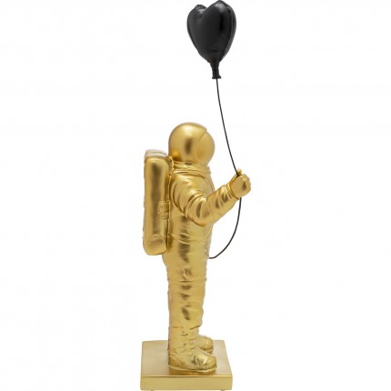 Decoratie astronaut goud ballon hart zwart Kare Design