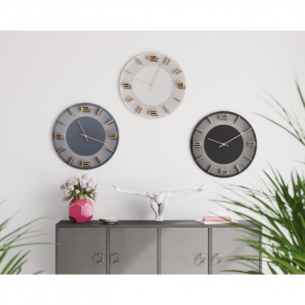 Horloge murale Leonardo blanche Kare Design