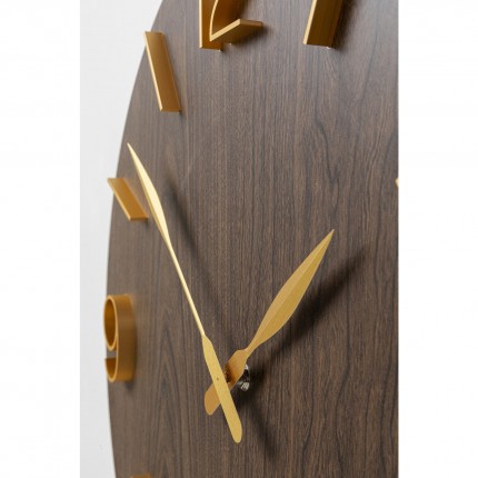 Wall Clock Bruno brown 50cm Kare Design