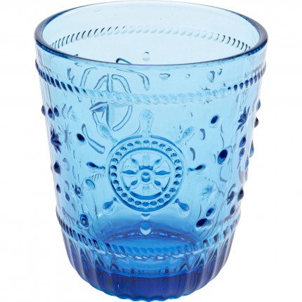 Water Glass Greece blue (6/set) Kare Design