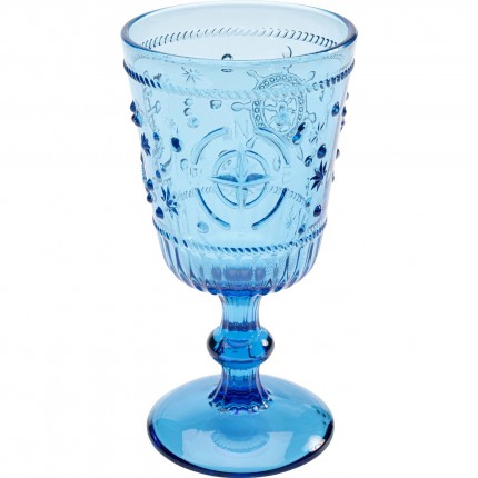 Wine glass Greece blue (6/set) Kare Design