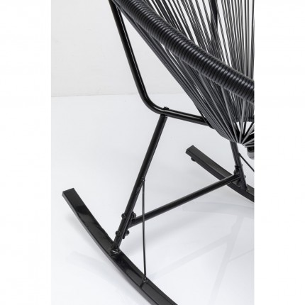 Rocking chair Acapulco black Kare Design