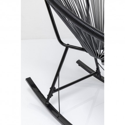 Rocking chair Acapulco black Kare Design
