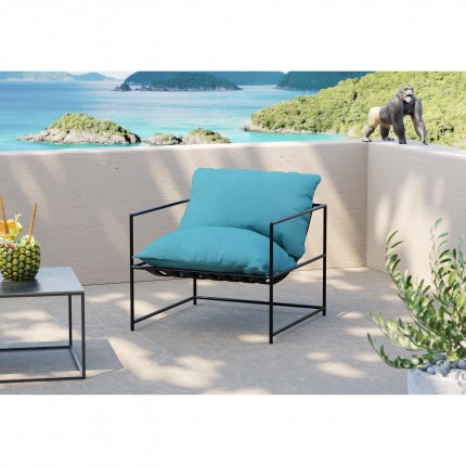 Outdoor Armchair Cuby Blue Kare Design