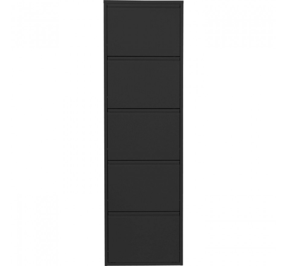 Schoenenkast Caruso 5 laden zwart Kare Design