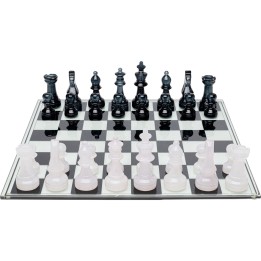 Jeu d'échecs transparent 60x60cm Kare Design