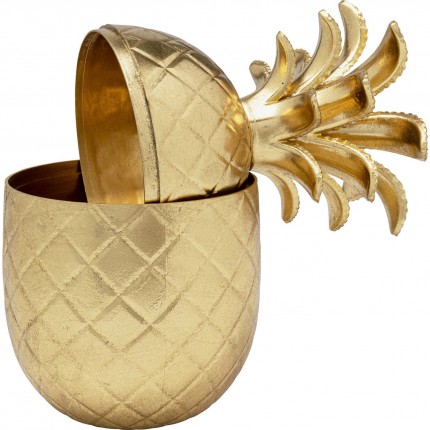 Opberger Pineapple Goud Kare Design