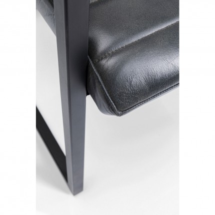 Chair with armrests Cantilever Lola grey Kare Design