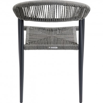 Chair with armrests Palma Grey Kare Design