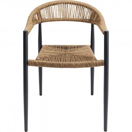 Chair with armrests Palma nature Kare Design