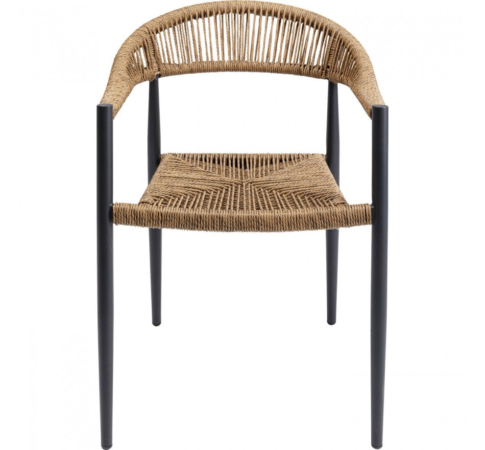 Tuinstoel met armleuningen Palma natuur Kare Design