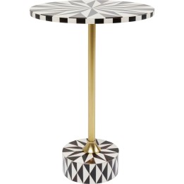 Table d'appoint Domero Star marron et blanche 40cm Kare Design