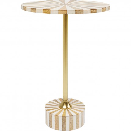 Side Table Domero Cirque Ø40cm Gold White Kare Design