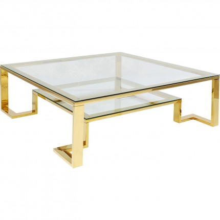 Salontafel Rush 120x120cm goud Kare Design