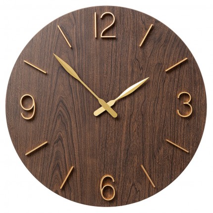 Wall Clock Bruno brown 50cm Kare Design